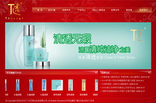 化妆品网站建设